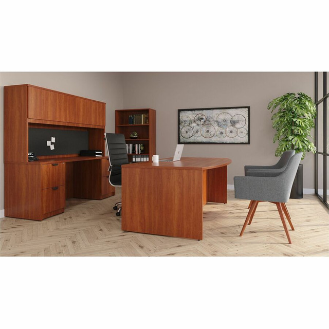 Lorell 68560 Lorell Mid-century Modern Flannel Guest Chair