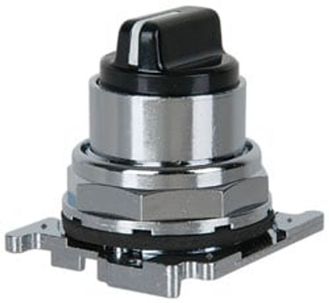 Eaton Cutler-Hammer 10250T1323 Selector Switch: 3 Positions, Maintained (MA), 0.5 Amp, Black Knob