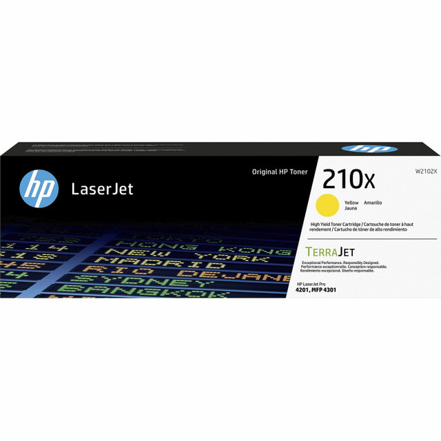 HP Inc. HP W2102X HP 210X Original High Yield Laser Toner Cartridge - Yellow Pack