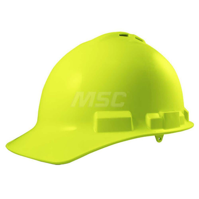 General Electric GH327RVH Hard Hat: Impact Resistant & Construction, Vented, Type 1, Class C, 4-Point Suspension