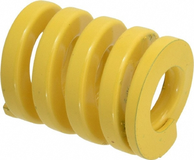 Dayton Lamina 9-3210-36 Die Spring: 2" Hole Dia, 1" Rod Dia, 2-1/2" Free Length, Yellow