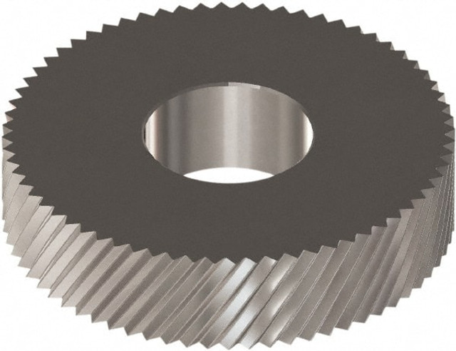MSC CCRX1.0 Standard Knurl Wheel: 0.846" Dia, 90 ° Tooth Angle, 25 TPI, Diagonal, Cobalt