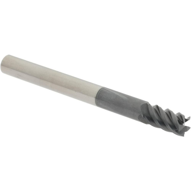 Accupro 545S1875C11 Square End Mill:  0.1875" Dia, 0.3125" LOC, 0.1875" Shank Dia, 2" OAL, 5 Flutes, Solid Carbide