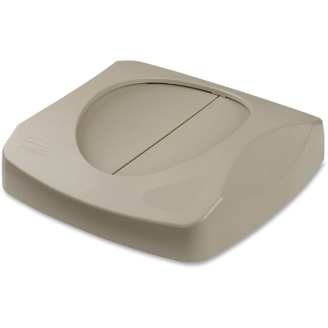 Rubbermaid Commercial Products Rubbermaid Commercial FG268988BEIG Rubbermaid Commercial Untouchable Swing Top Lid