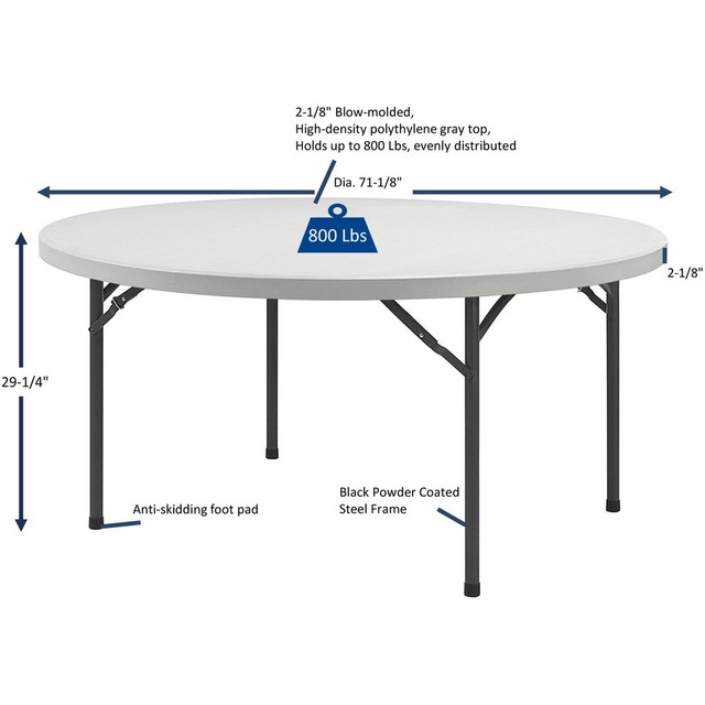 Lorell 60325 Lorell Ultra-Lite Banquet Folding Table Lorell 60325 Lorell Ultra-Lite Banquet Folding Table