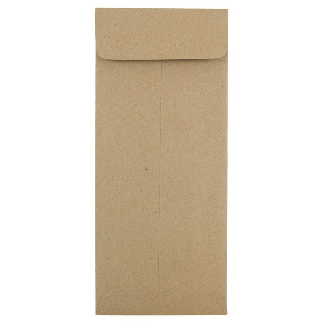 JAM PAPER AND ENVELOPE 3965615 JAM Paper #10 Policy Envelopes, Gummed Seal, 100% Recycled, Brown, Pack Of 25