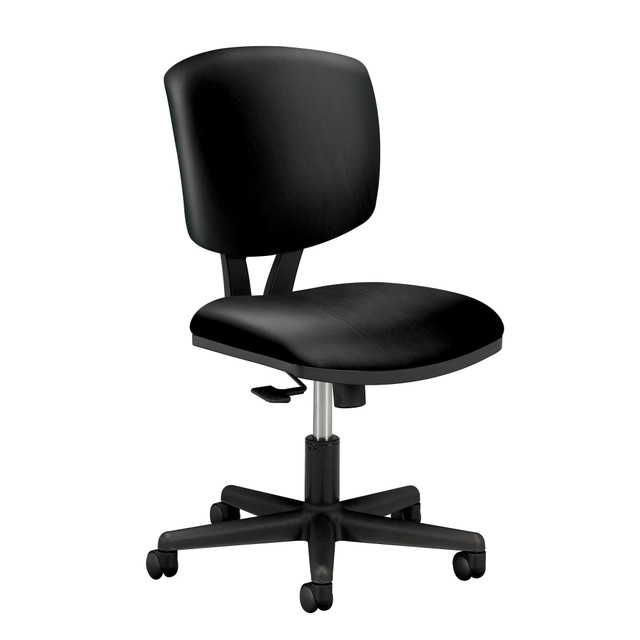 HNI CORPORATION HON 5703SB11T  Volt 5703 Bonded Leather Low-Back Chair, Black