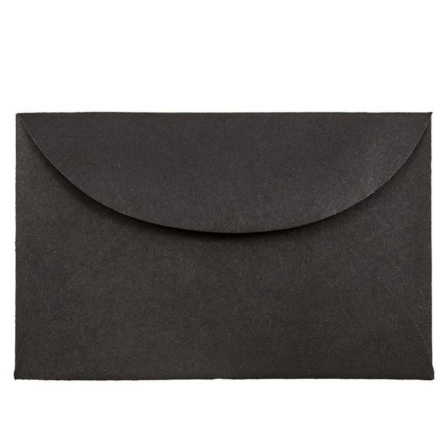 JAM PAPER AND ENVELOPE 13238 JAM PAPER 3Drug Mini Envelopes, 2 5/16 x 3 5/8, Black Linen, 25/Pack