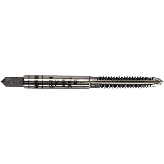 Irwin 1717ZR Straight Flute Tap: M4x0.70 Metric Coarse, 4 Flutes, Plug, 2B Class of Fit, Carbon Steel