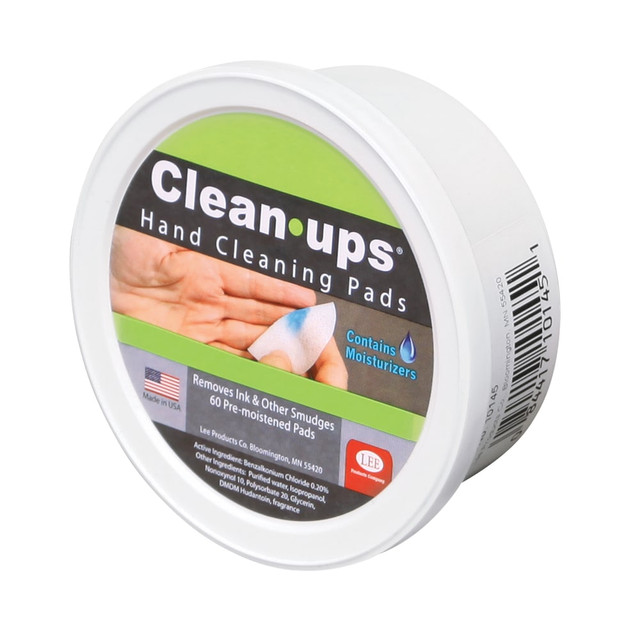 LEE PRODUCTS COMPANY 10145 Lee Clean-Ups Hand Cleaning Pads, Pack Of 60 LEE PRODUCTS COMPANY 10145 Lee Clean-Ups Hand Cleaning Pads, Pack Of 60