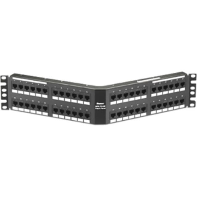 PANDUIT CORPORATION DPA486X88TGY Panduit DP6 10Gig - Patch panel - CAT 6a - 2U - 19in/23in - 48 ports