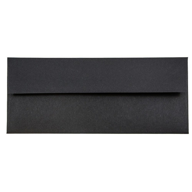 JAM PAPER AND ENVELOPE 900921796 JAM PAPER #10 Business Premium Envelopes, 4 1/8in x 9 1/2in, Black Linen, Pack Of 25