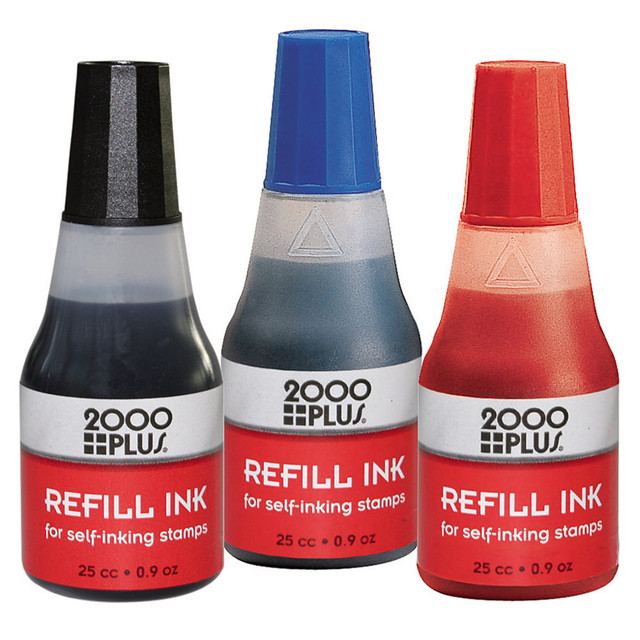 CONSOLIDATED STAMP MFG CO 032962 2000 PLUS Self-Inking Stamp Refill Ink, 1 Oz, Black CONSOLIDATED STAMP MFG CO 032962 2000 PLUS Self-Inking Stamp Refill Ink, 1 Oz, Black
