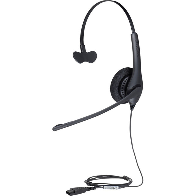 GN AUDIO USA INC. GSA1513-0157 Jabra BIZ 1500 QD Mono - Mono - Quick Disconnect - Wired - Over-the-head - Monaural - Supra-aural - 3.12 ft Cable - Noise Cancelling Microphone