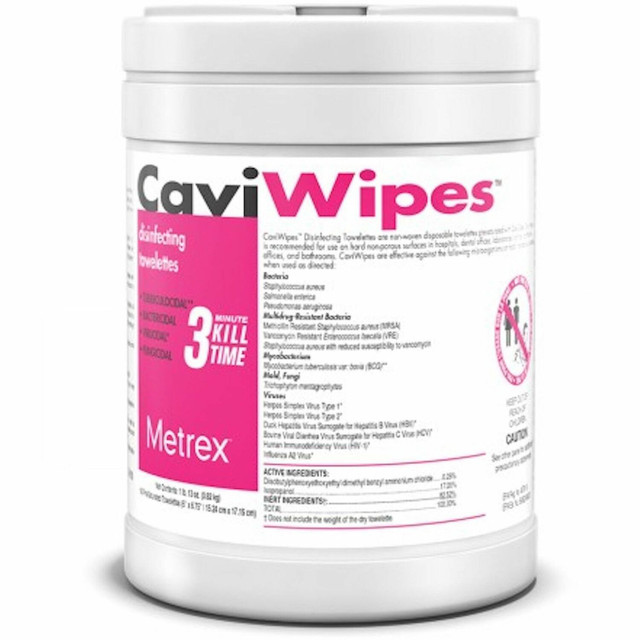 Metrex Research Metrex MACW078100CT Metrex CaviWipes Metrex Research Metrex MACW078100CT Metrex CaviWipes
