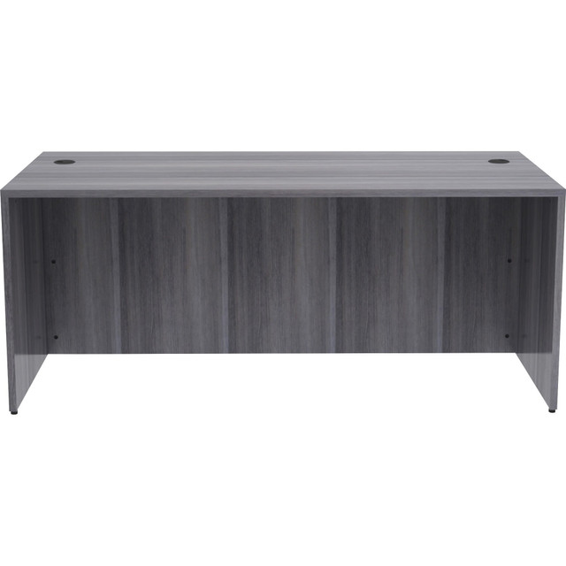 SP RICHARDS LLR69550 Lorell 71inW Computer Desk, Weathered Charcoal