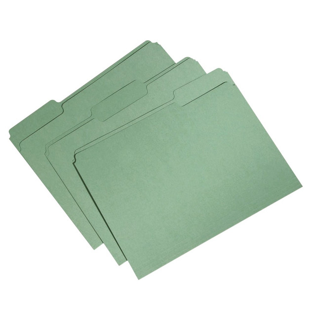 NATIONAL INDUSTRIES FOR THE BLIND 5664132 SKILCRAFT Single-Ply Top File Folders, 100% Recycled, Green, Box Of 100 (AbilityOne 7530-01-566-4132) NATIONAL INDUSTRIES FOR THE BLIND 5664132 SKILCRAFT Single-Ply Top File Folders, 100% Recycled, Green, Box Of 100 (AbilityOne 7530-01-566-4132)