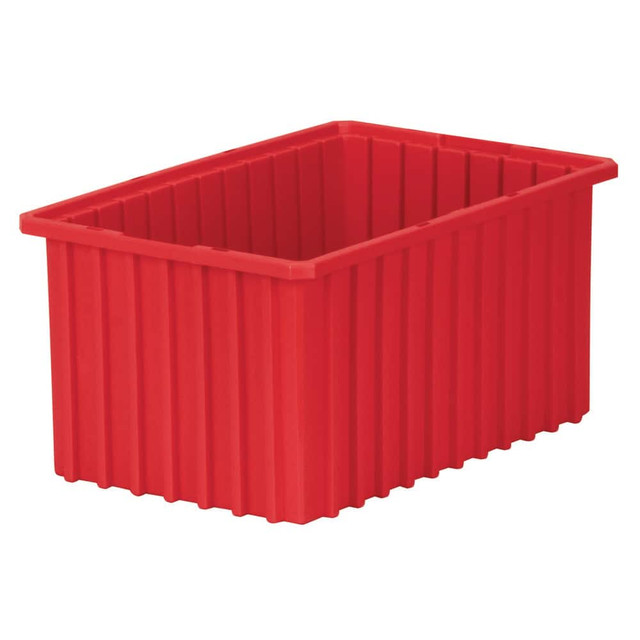 Akro-Mils 33168 RED Polypropylene Dividable Storage Tote: 40 lb Capacity