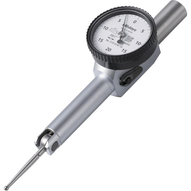 Mitutoyo 513-518-10E 0 to 0.04", 0.001000" Graduation, Horizontal Dial Test Indicator