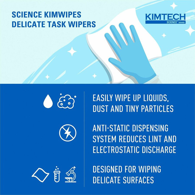 Kimberly-Clark Corporation KIMTECH 34155 KIMTECH Science Kimwipes Delicate Task Wipers Kimberly-Clark Corporation KIMTECH 34155 KIMTECH Science Kimwipes Delicate Task Wipers