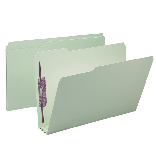 SMEAD MFG CO 2K3503-1&3 Smead Pressboard Fastener Folders With SafeSHIELD Fasteners, 3in Expansion, Legal Size, 100% Recycled, Gray/Green, Box Of 25 SMEAD MFG CO 2K3503-1&3 Smead Pressboard Fastener Folders With SafeSHIELD Fasteners, 3in Expansion, Legal Size, 100% Recycled, Gray/Green, Box Of 25