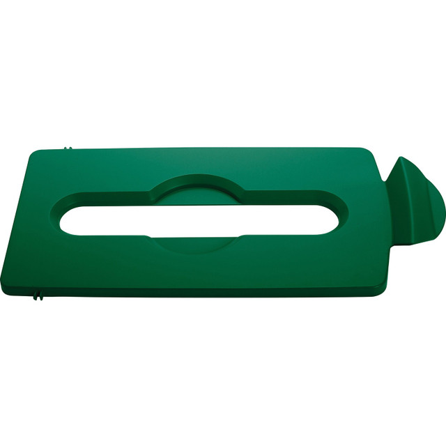 Rubbermaid Commercial Products Rubbermaid Commercial 2007886 Rubbermaid Commercial Slim Jim Lid Green Paper Slot