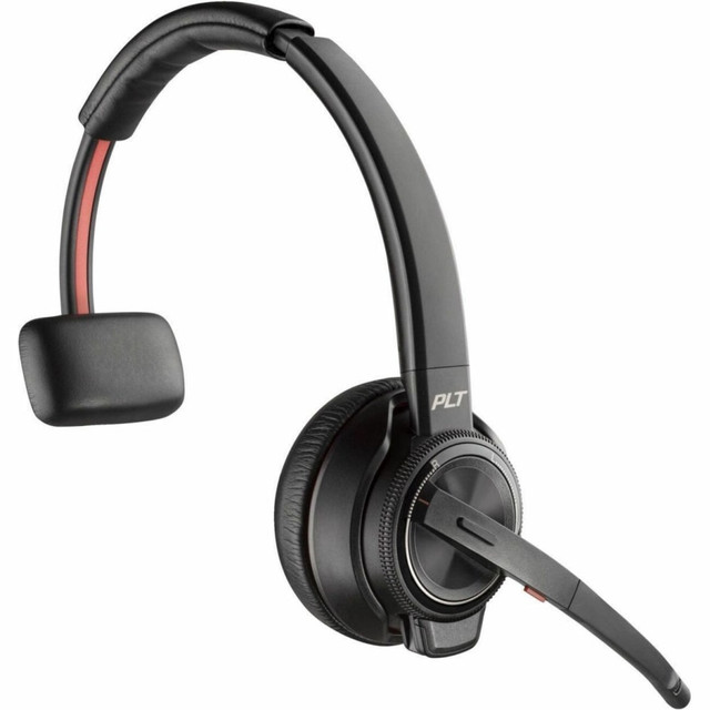 HP INC. Poly 85T30AA#ABA  Savi 8200 Office 8210 Headset - Mono - Wireless - Bluetooth/DECT 6.0 - 449.5 ft - 32 Ohm - 20 Hz - 20 kHz - Over-the-head - Monaural - Ear-cup - Noise Cancelling Microphone