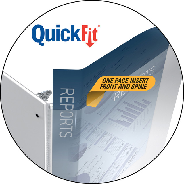 Stride, Inc QuickFit 95011L QuickFit Landscape Round Ring View Binder for Spreadsheets Stride, Inc QuickFit 95011L QuickFit Landscape Round Ring View Binder for Spreadsheets