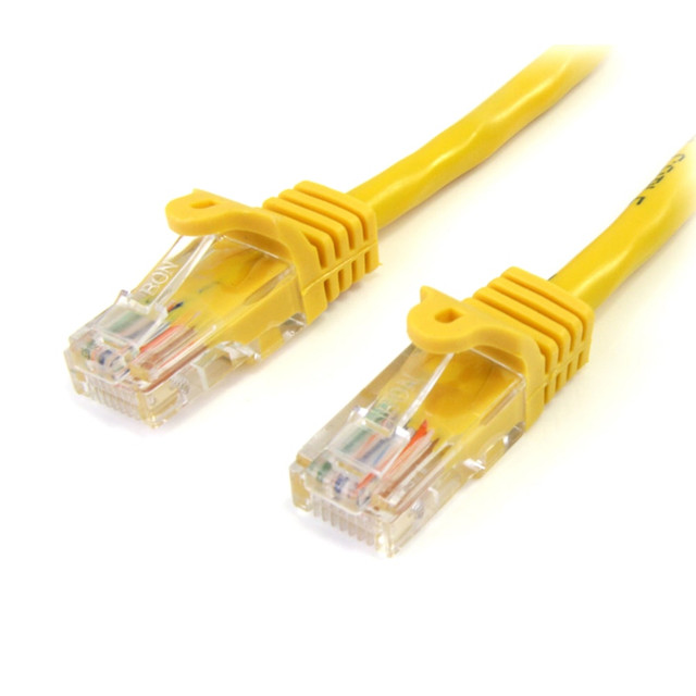 STARTECH.COM 45PATCH10YL  Cat5e Snagless UTP Patch Cable, 10ft, Yellow