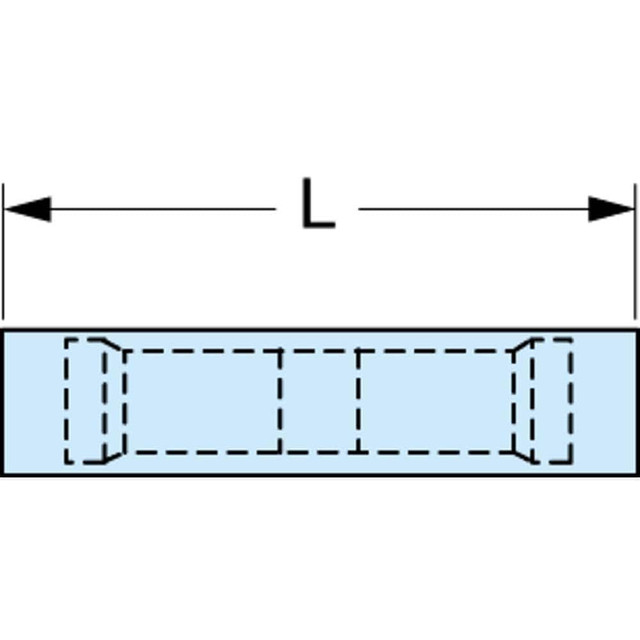 3M 7010397397 Butt Splice Terminal: Fully Insulated Nylon, Crimp-On Connection