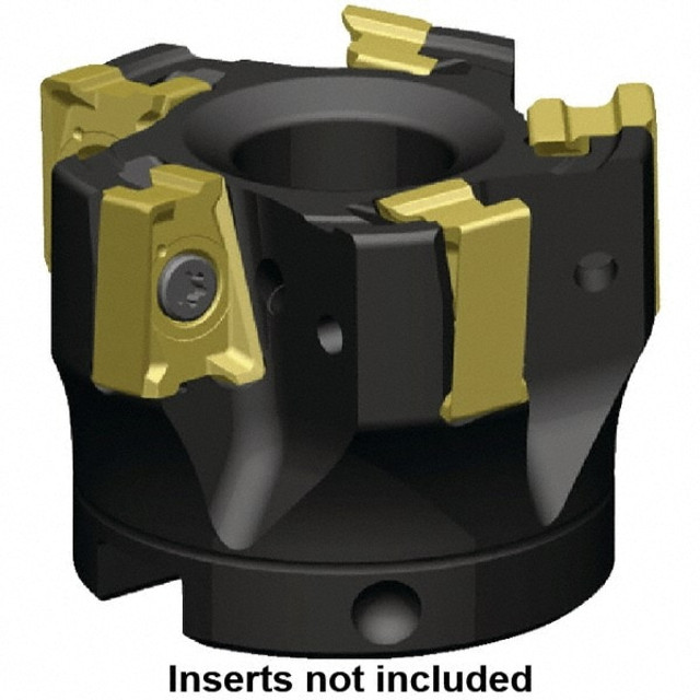 Kennametal 5702496 4" Cut Diam, 1-1/2" Arbor Hole Diam, 15.5mm Max Depth, Indexable Square-Shoulder Face Mill