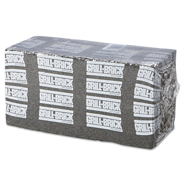 REYNOLDS CONSUMER PRODUCTS LLC BWKGB12PC Boardwalk Grill Bricks, 8in x 4in, Black, Pack Of 12