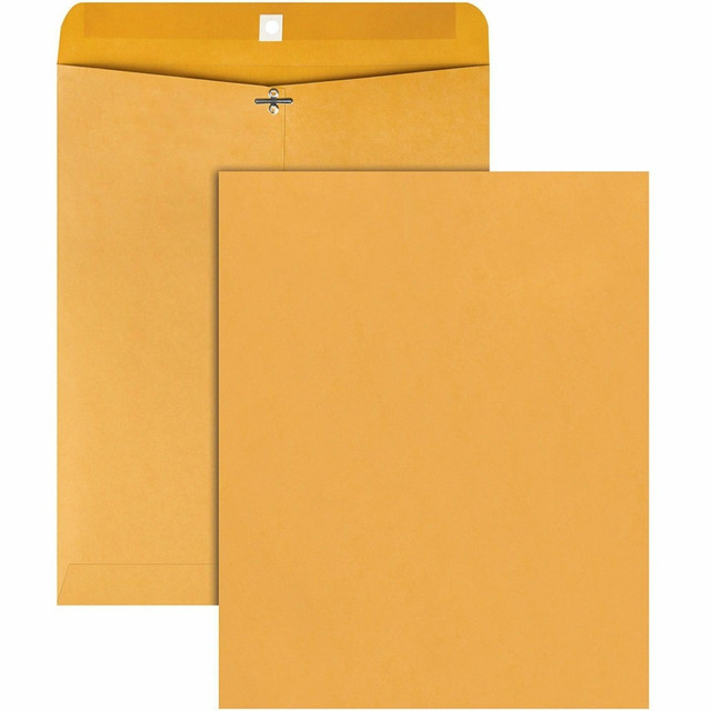 QUALITY PARK PRODUCTS 37905 Quality Park Gummed Kraft Clasp Envelopes - Clasp - #105 - 11 1/2in Width x 14 1/2in Length - 28 lb - Gummed - Kraft - 100 / Box - Kraft