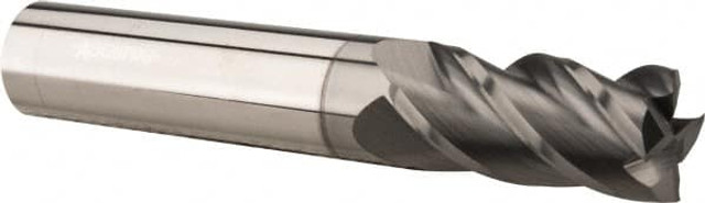 Accupro 12178959 Square End Mill: 3/64'' Dia, 9/64'' LOC, 1/8'' Shank Dia, 1-1/2'' OAL, 4 Flutes, Solid Carbide