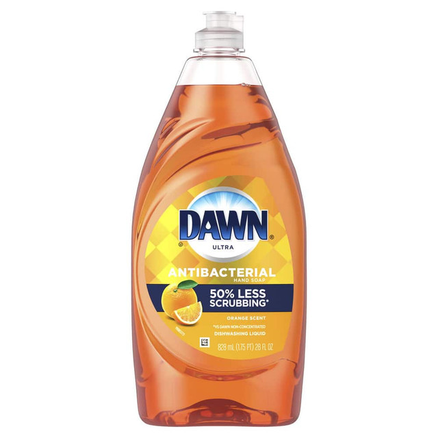 Dawn PGC97318 Dish Detergent; Form: Liquid ; Container Type: Bottle ; Container Size (oz.): 28.00 ; Scent: Orange ; For Use With: Ultra Antibacterial Liquid