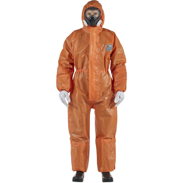 Ansell OR50T9212502G02 Disposable & Chemical Resistant Coveralls; Garment Style: Coveralls ; Size: Small ; Material: Multi-Layer Non-Woven Barrier Laminate Fabric ; Closure Type: Double Zipper; Elastic ; Number Of Pockets: 0.000 ; Cuff Style: Double 