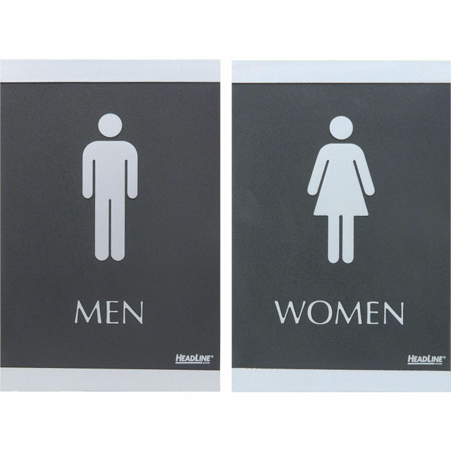 Identity Group Headline Signs 4248 Headline Signs ADA MEN/WOMEN Restroom Sign