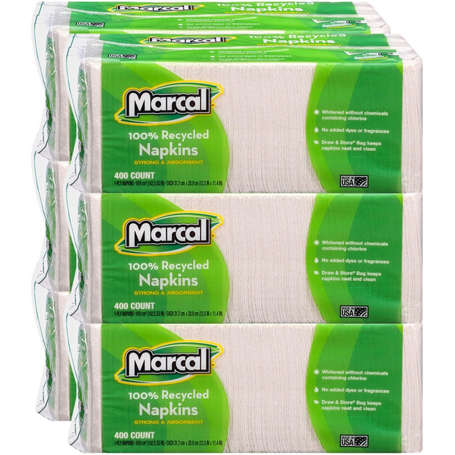 Marcal Manufacturing, LLC Marcal 6506CT Marcal 100% Recycled Luncheon Napkins Marcal Manufacturing, LLC Marcal 6506CT Marcal 100% Recycled Luncheon Napkins