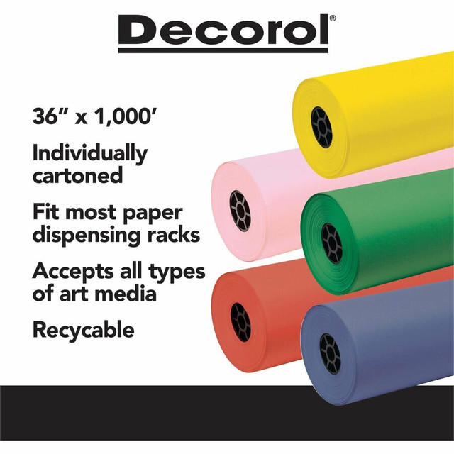 Dixon Ticonderoga Company Dixon 101206 Decorol Flame-Retardant Art Paper Roll