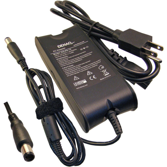 DENAQ INC DQ-PA-12-7450 Denaq AC Adapter For Dell Inspiron, Latitude, Precision, Studio, Vostro & XPS Series Laptops, Black, DOTDQPA127450 DENAQ INC DQ-PA-12-7450 Denaq AC Adapter For Dell Inspiron, Latitude, Precision, Studio, Vostro & XPS Series Laptops, Black, DOTDQPA127450