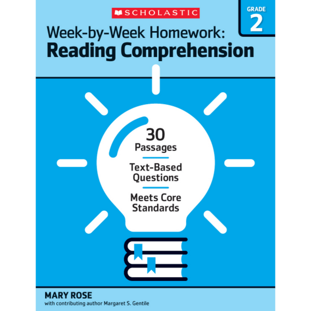SCHOLASTIC INC Scholastic 566886  Week-By-Week Homework: Reading Comprehension Workbook, Grade 2