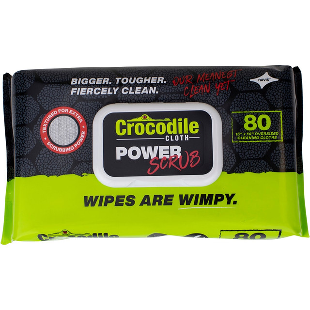 Crocodile Cloth 6500 Wipes: Pre-Moistened, Flat Fold & Over-Sized