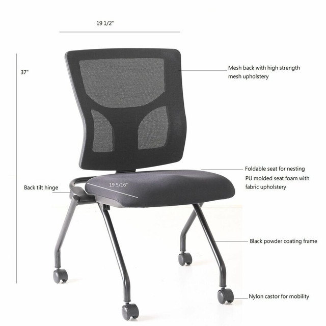 Lorell 62020 Lorell Conjure Mesh Training Chairs Lorell 62020 Lorell Conjure Mesh Training Chairs