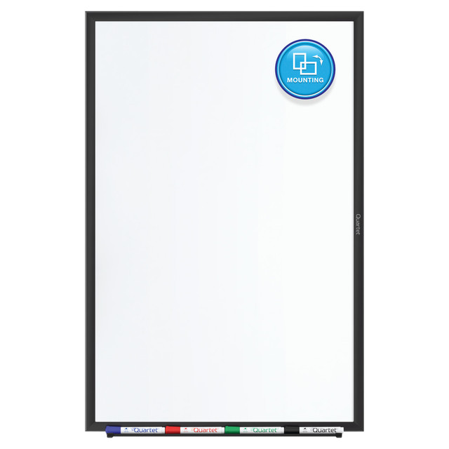 ACCO BRANDS USA, LLC SM534B Quartet Classic Magnetic Dry-Erase Whiteboard, 48in x 36in, Aluminum Frame With Black Finish ACCO BRANDS USA, LLC SM534B Quartet Classic Magnetic Dry-Erase Whiteboard, 48in x 36in, Aluminum Frame With Black Finish