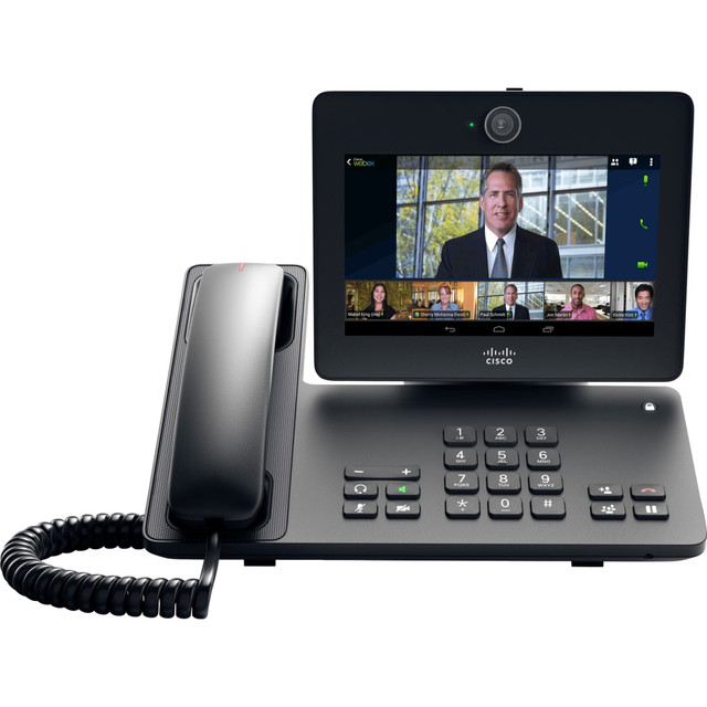 CISCO CP-DX650-K9=  DX650 IP Phone - Corded/Cordless - Corded/Cordless - Wi-Fi, Bluetooth - Desktop - Smoke - 1 x Total Line - VoIP - 7in LCD - IEEE 802.11a/b/g/n - Unified Communications Manager - 2 x Network (RJ-45) - PoE Ports