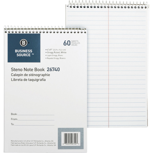 Business Source 26740 Business Source Steno Notebook