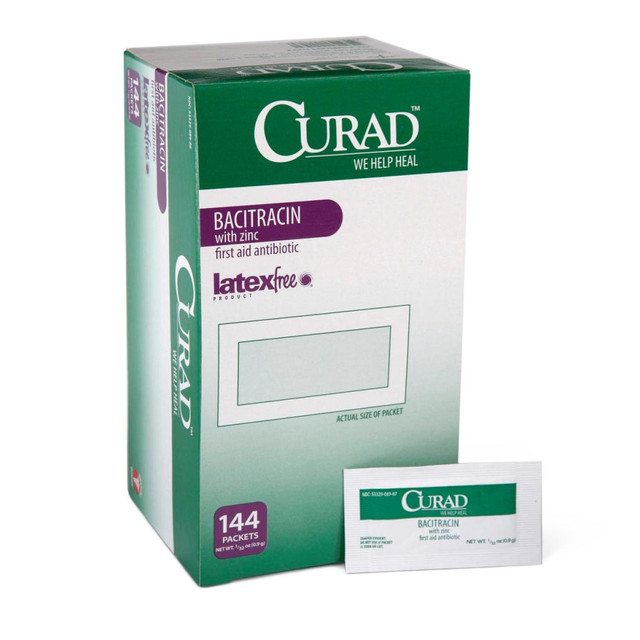 MEDLINE INDUSTRIES, INC. CUR001109 CURAD Bacitracin Ointment, 0.03 Oz, Pack Of 1,728 MEDLINE INDUSTRIES, INC. CUR001109 CURAD Bacitracin Ointment, 0.03 Oz, Pack Of 1,728