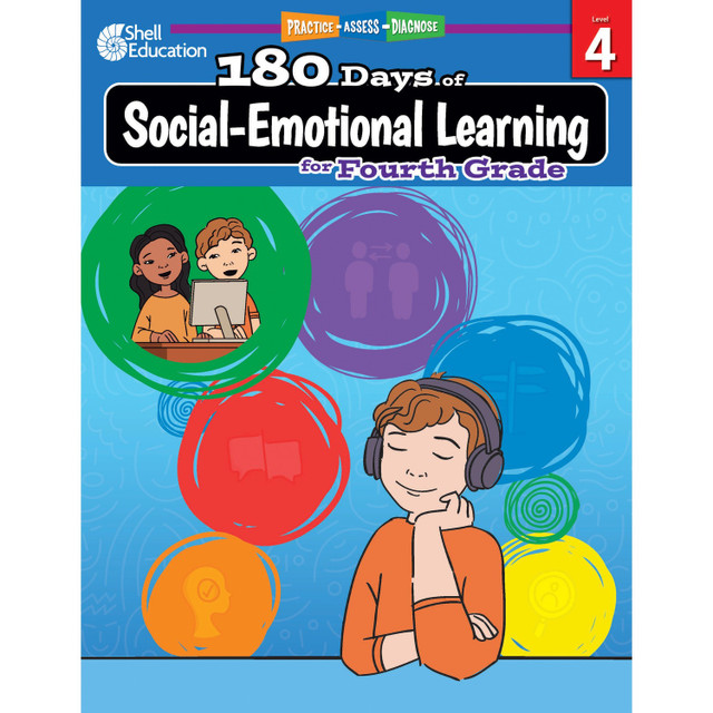 Shell Education 126960 Shell Education 180 Days of Social-Emotional Learning for Fourth Grade Printed Book by Kristin Kemp Shell Education 126960 Shell Education 180 Days of Social-Emotional Learning for Fourth Grade Printed Book by Kristin Kemp