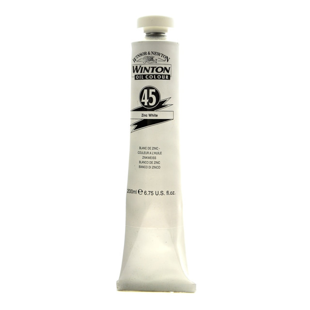 COLART FINE ART & GRAPHICS LTD. Winsor &amp; Newton 1437748 Winsor & Newton Winton Oil Colors, 200 mL, Zinc White, 45