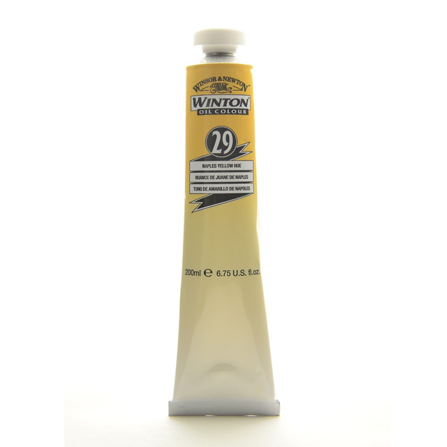 COLART FINE ART & GRAPHICS LTD. 1437422 Winsor & Newton Winton Oil Colors, 200 mL, Naples Yellow Hue, 29